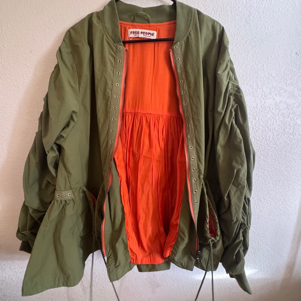 Free People Parachute Sport Jacket Medium NWOT - Picture 3 of 5